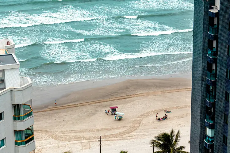 Beach view from the balcony